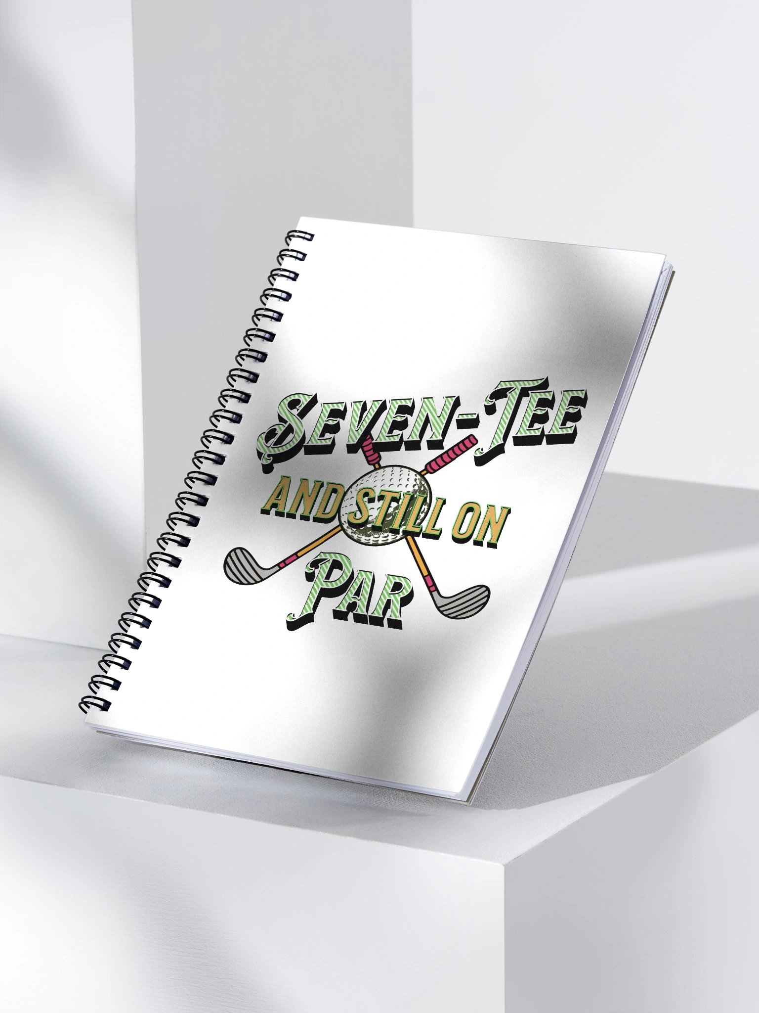 Seven-Tee And Still On Par Golfing Spiral Notebook product image (3)