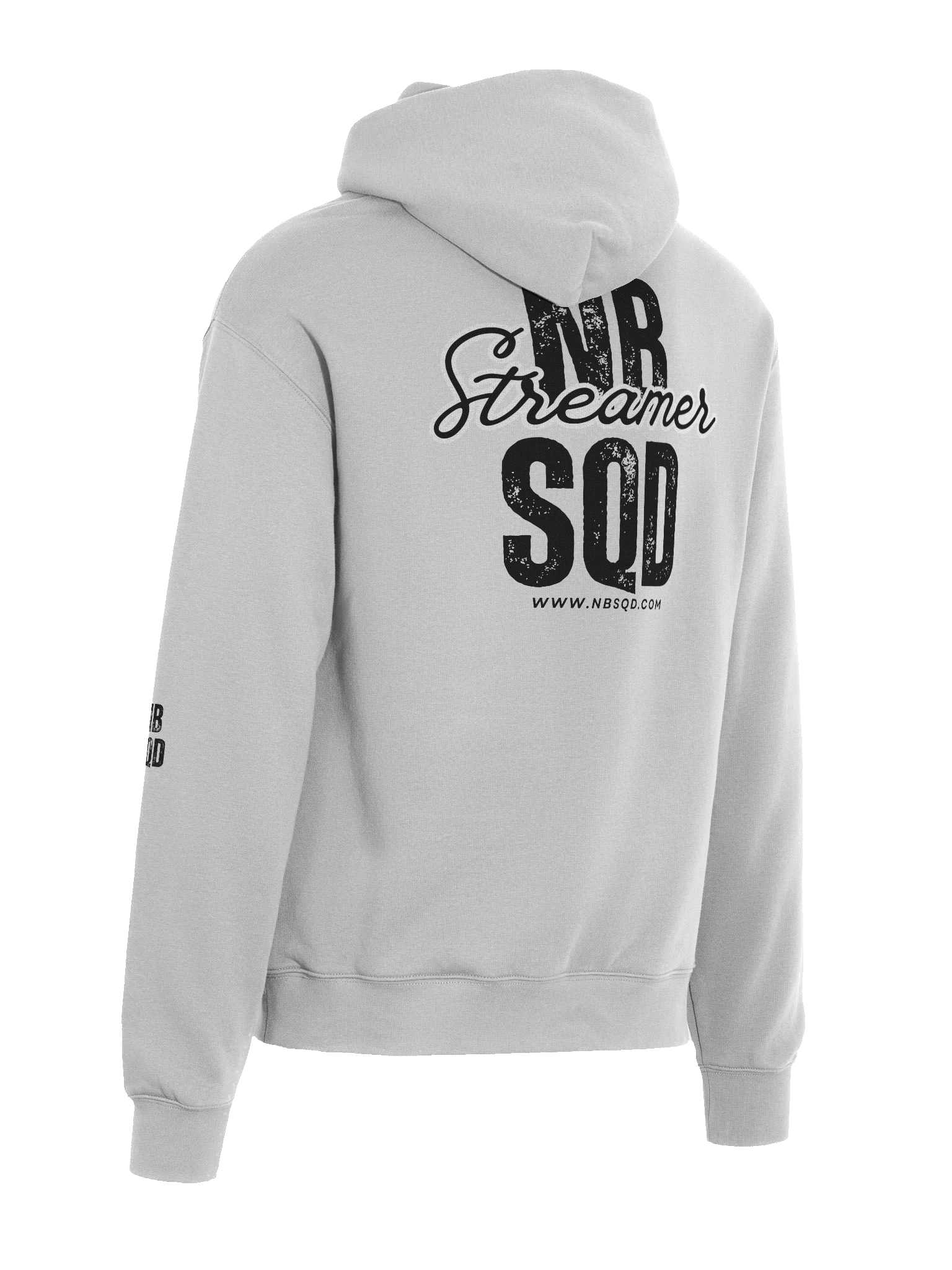 Official Noobsquad Black Unisex Light Grey/White Hoodie product image (6)