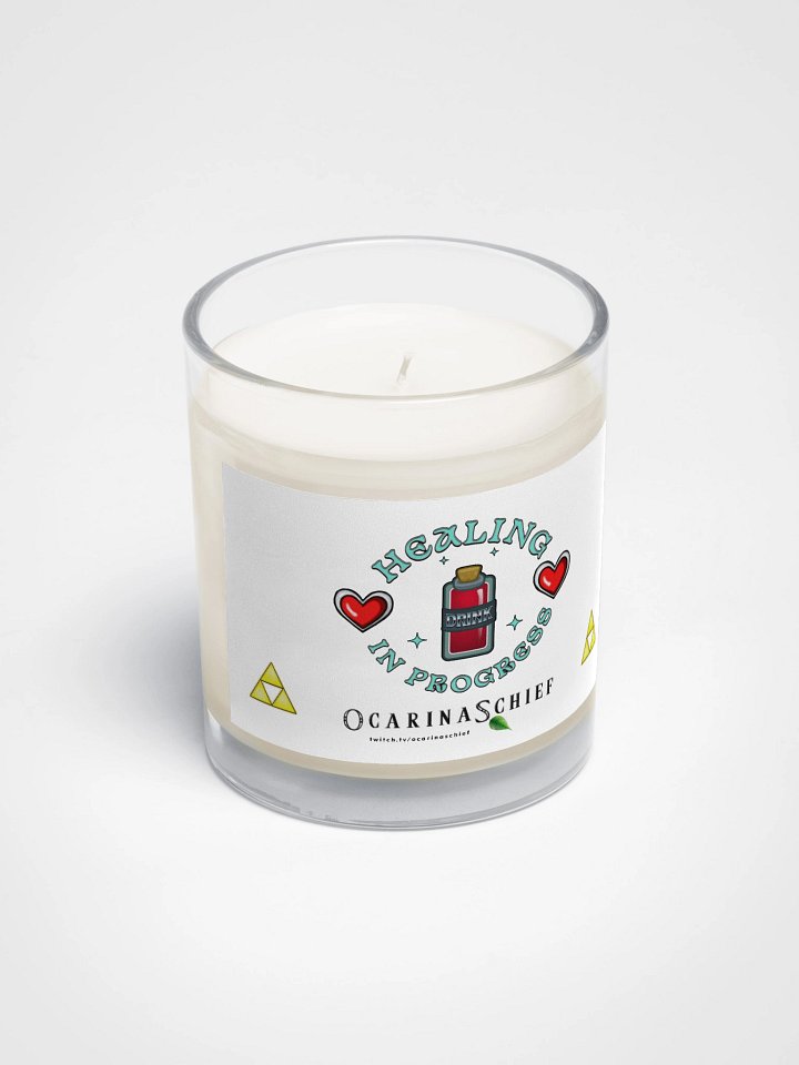 Healing In Progress Soy Wax Candle In A Clear Glass Jar product image (2)