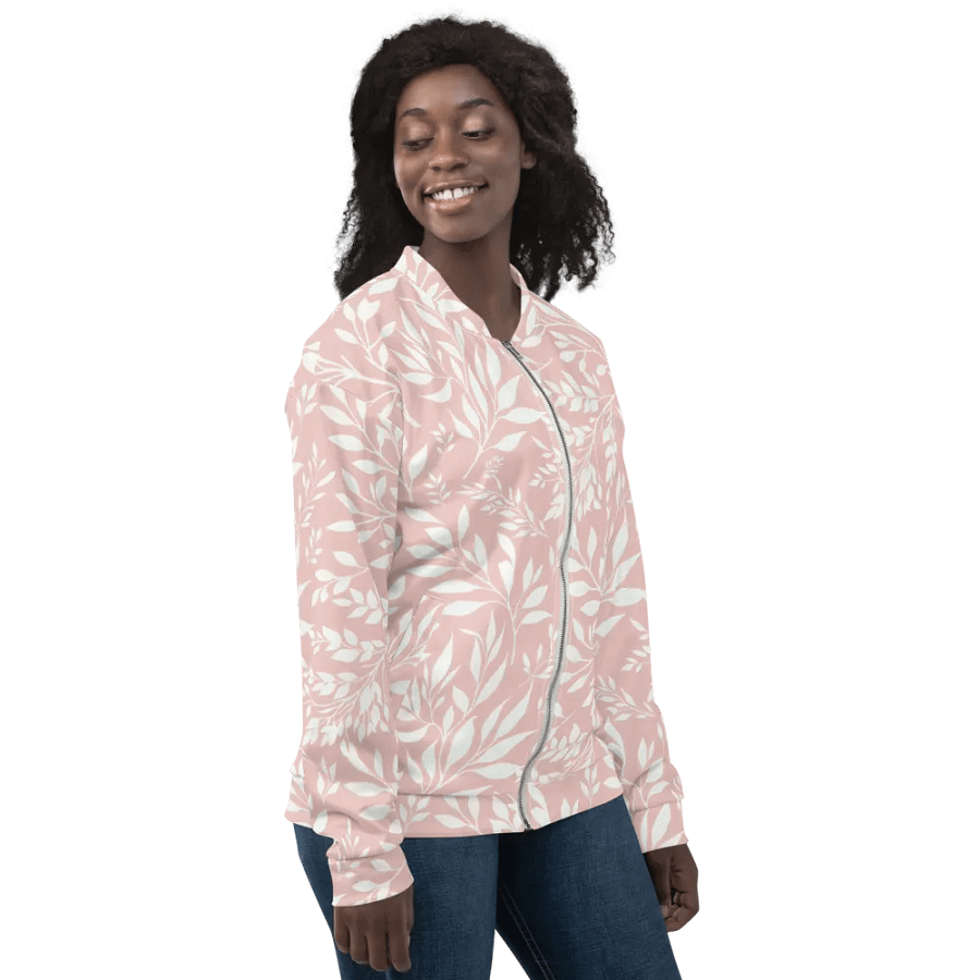 Branches Blush Pink Bomber Jacket product image (9)