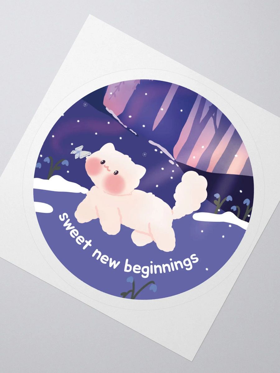 Sweet new beginnings Vinyl Sticker product image (3)