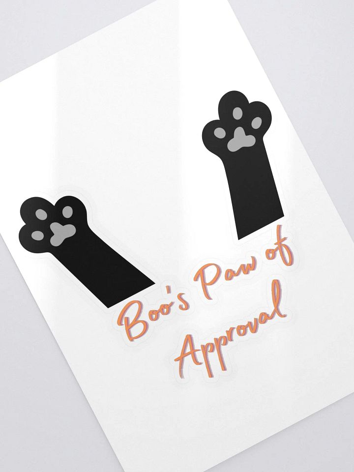 Boo's Paw's of Approval (Kiss Cut Sticker Sheet with Background) product image (2)