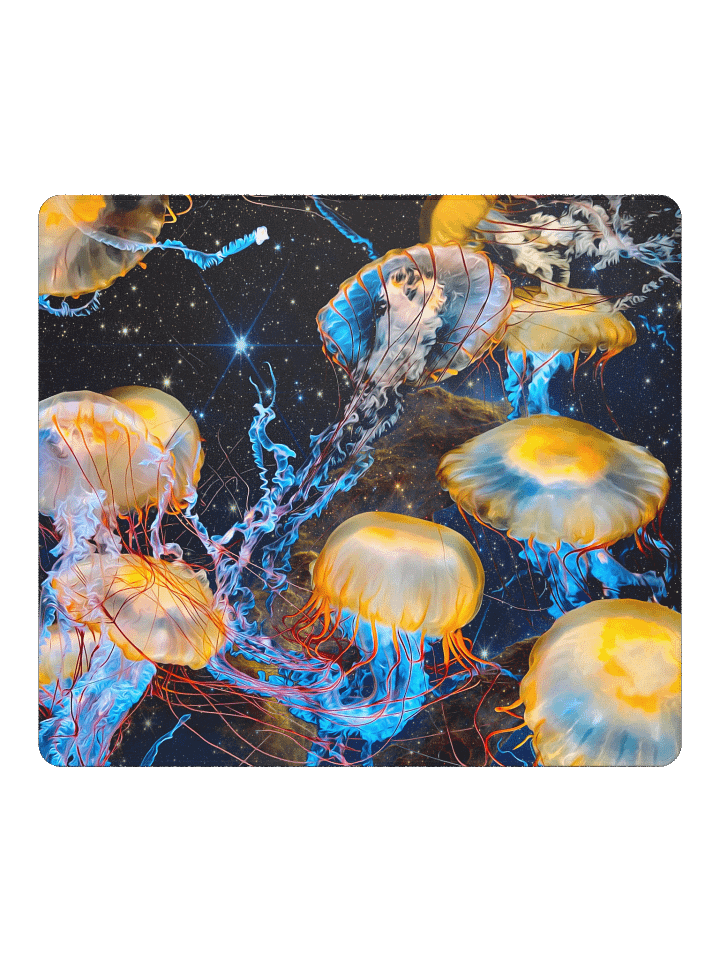 Jellyfish in Space Mousepad product image (2)