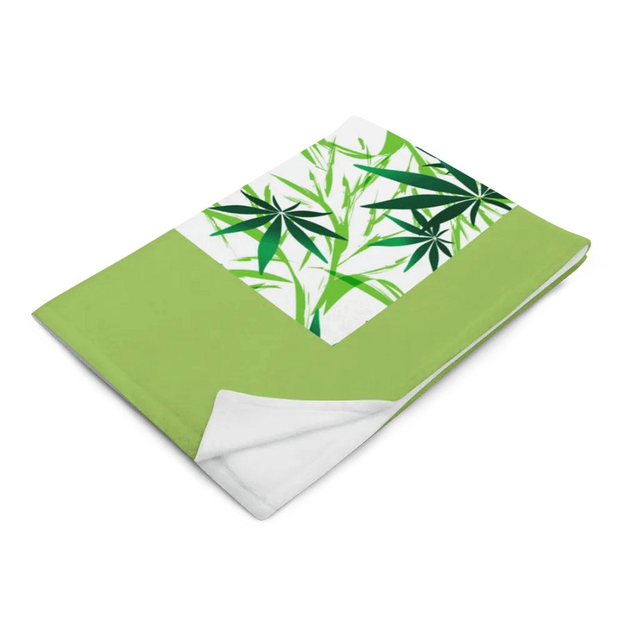 High. Cannabis Leaves Throw Blanket product image (2)