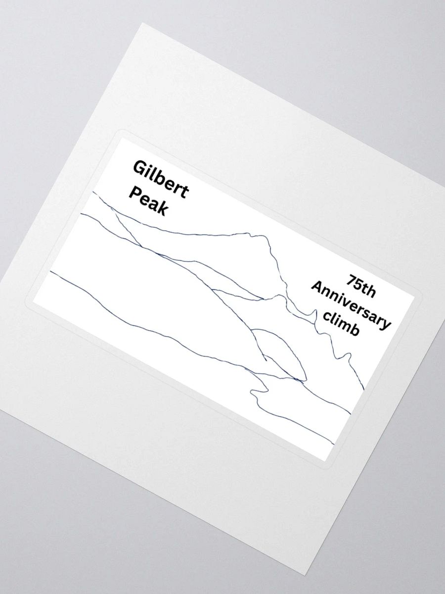 Gilbert Peak 75th Anniversary climb sticker product image (2)