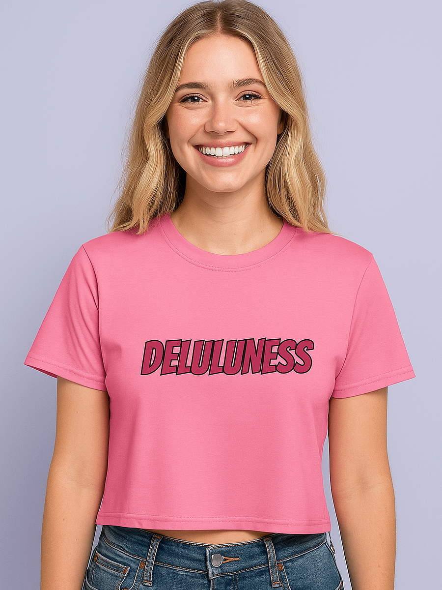 DELULUNESS - Bold Pink Crop Top product image (1)