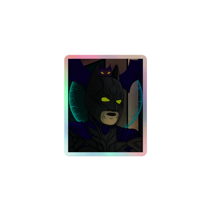 The winged crusader Holographic Sticker product image (1)