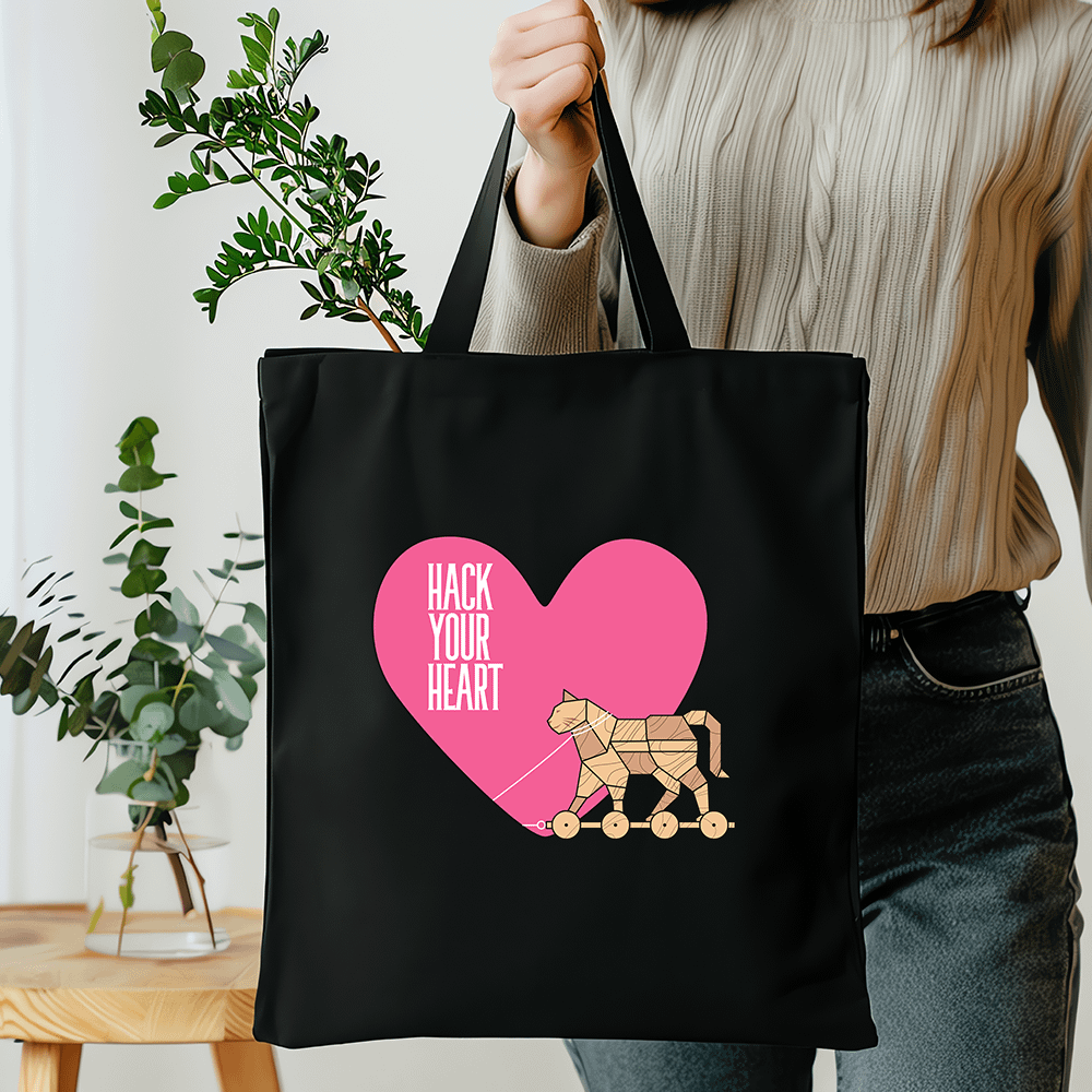 Hack Your Heart Eco-Friendly Tote Bag product image (2)