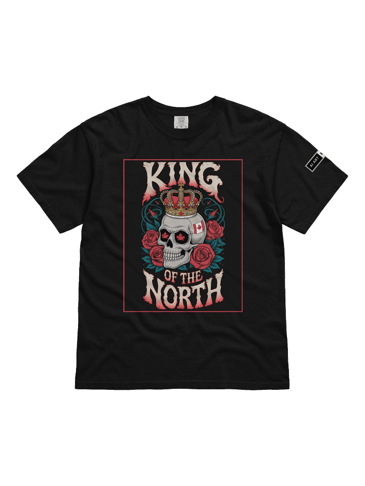 "KING OF THE NORTH" 100% cotton T-shirt product image (1)