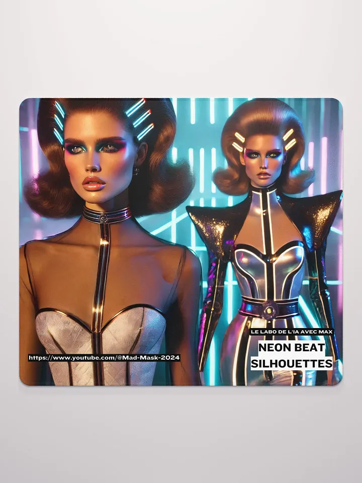 Mouse Pad Gaming Neon Beat Silhouettes product image (2)