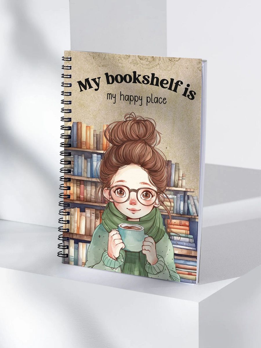My bookshelf is my happy place reading journal product image (1)