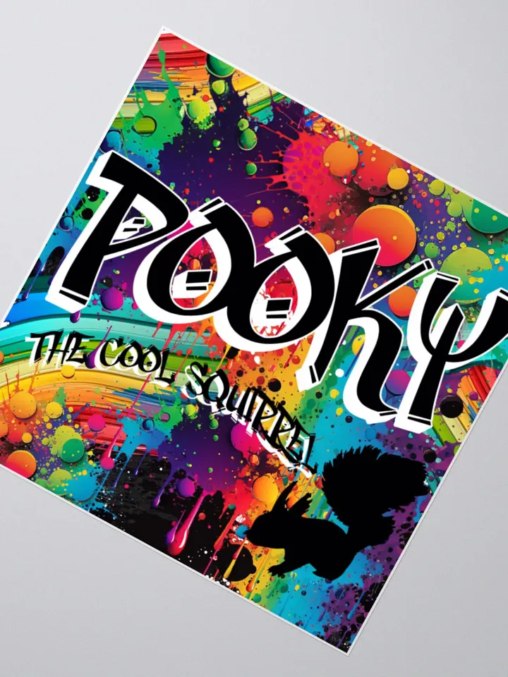Pooky's Graffiti Kiss Cut Stickers product image (4)