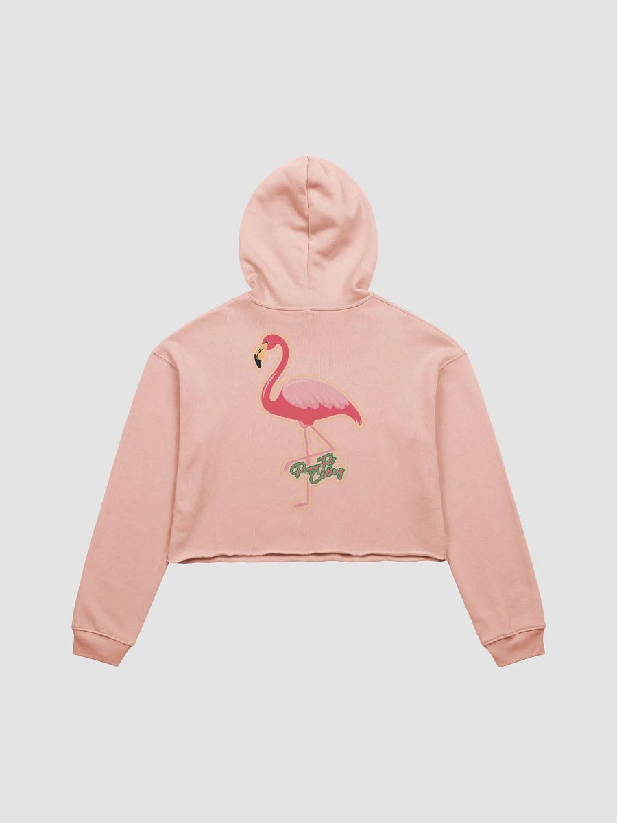 Flamingo Paradise Fleece Crop Hoodie product image (1)