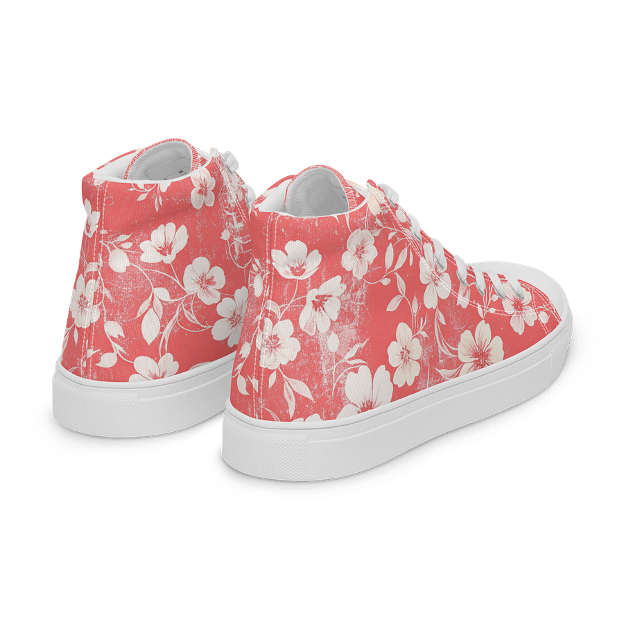 Vintage Floral High Top Canvas Shoes product image (7)