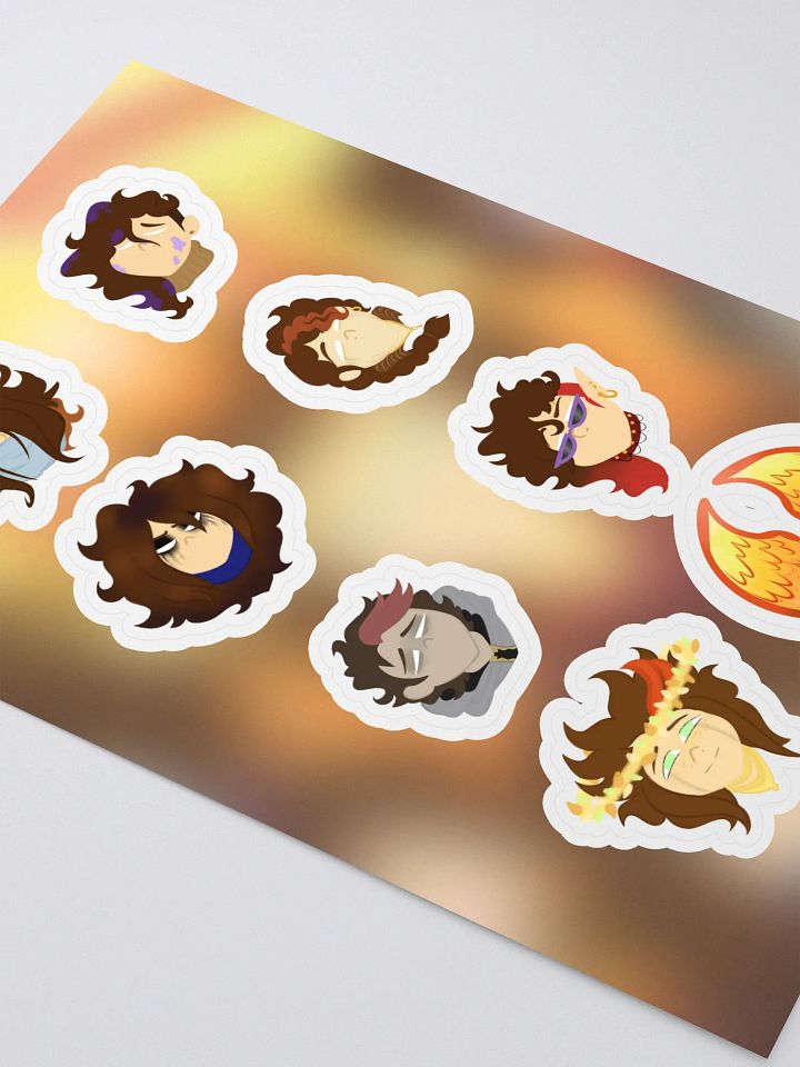 THE FIVE STAGES OF GRIEF BUT YOU'RE STILL ALIVE: Mostly Muted Sticker Pack product image (2)