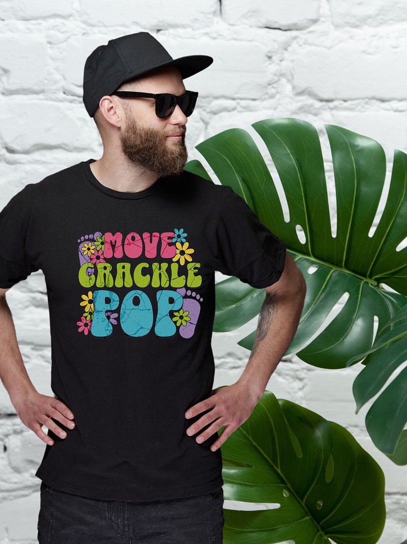 Move crackle pop relaxed fit T-shirt