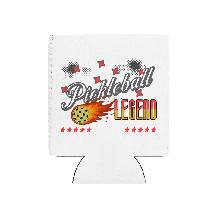 Flaming Pickleball Legend Coozie Can Cooler product image (1)