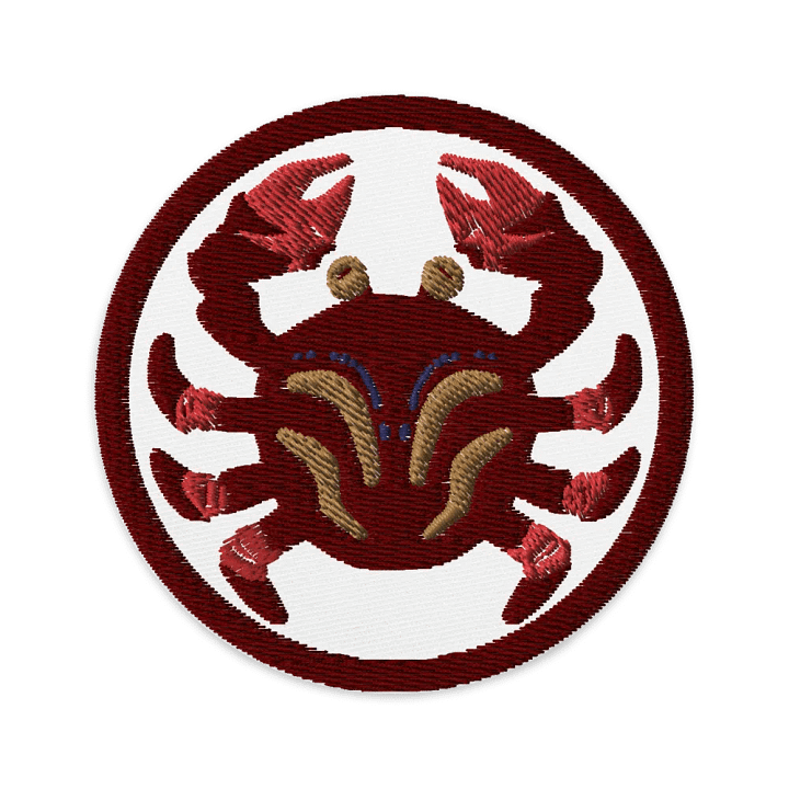 Symmetrical Crab Embroidered Patch product image (9)