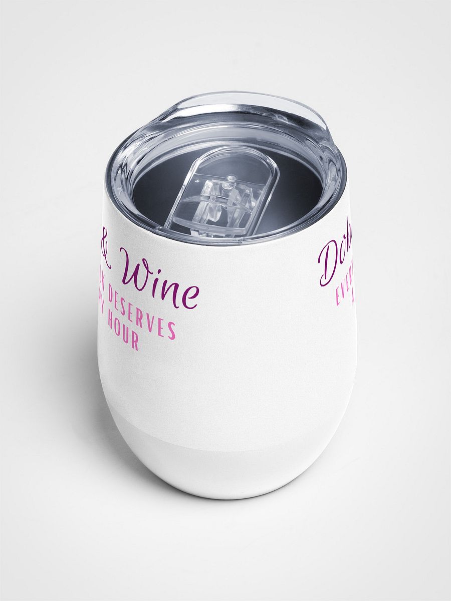 Dobes and Wine, Every walk deserves a happy hour, wine tumbler product image (4)