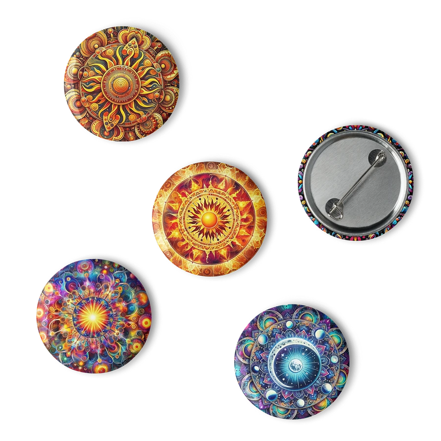 Set of Pin Buttons: Solar Flares product image (6)