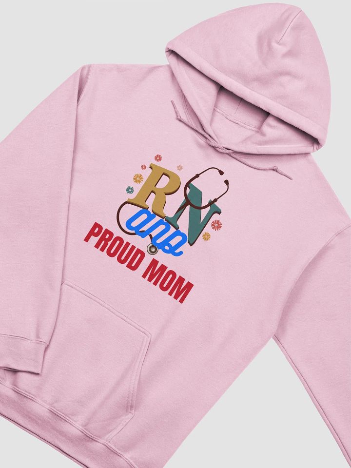 RN and PROUD MOM Stethoscope Hoodie product image (12)