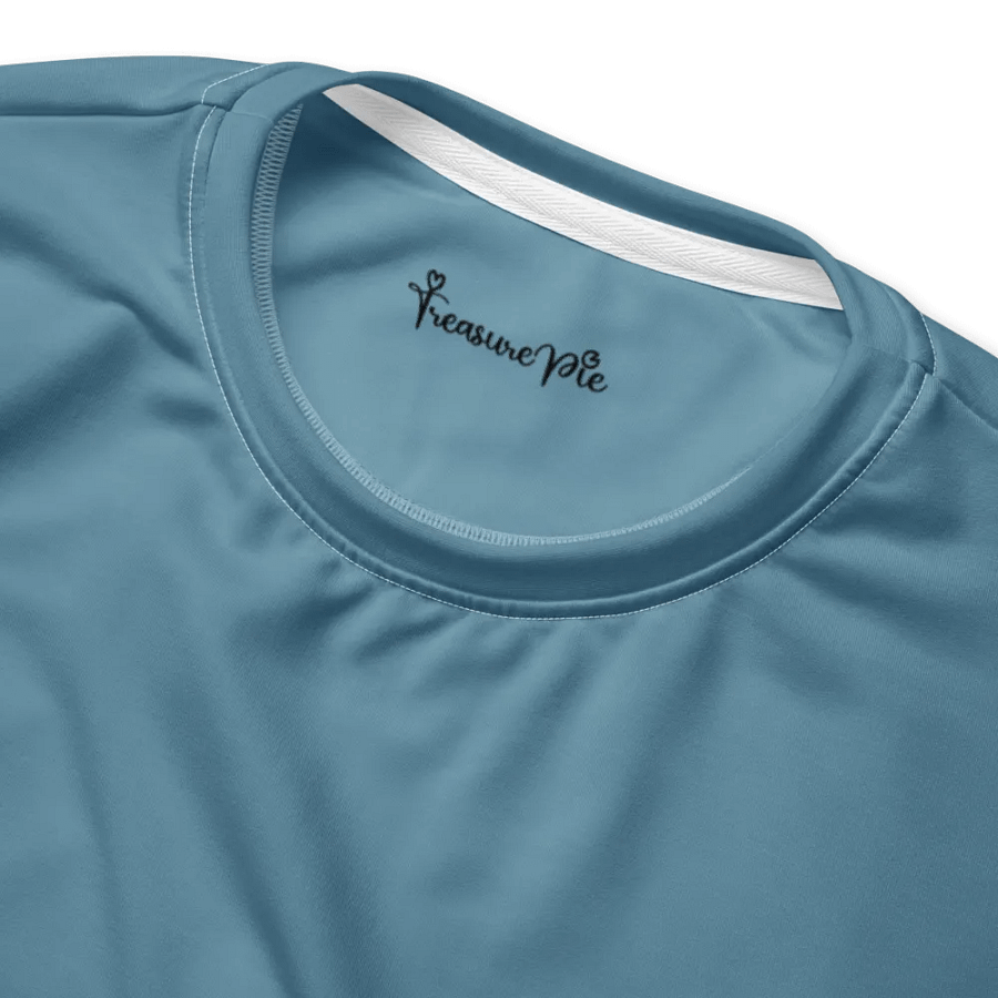 Plain Medium Light Blue Soft Summer Unisex Recycled Polyester Heavyweight Premium Sweatshirt by Treasure Pie product image (4)