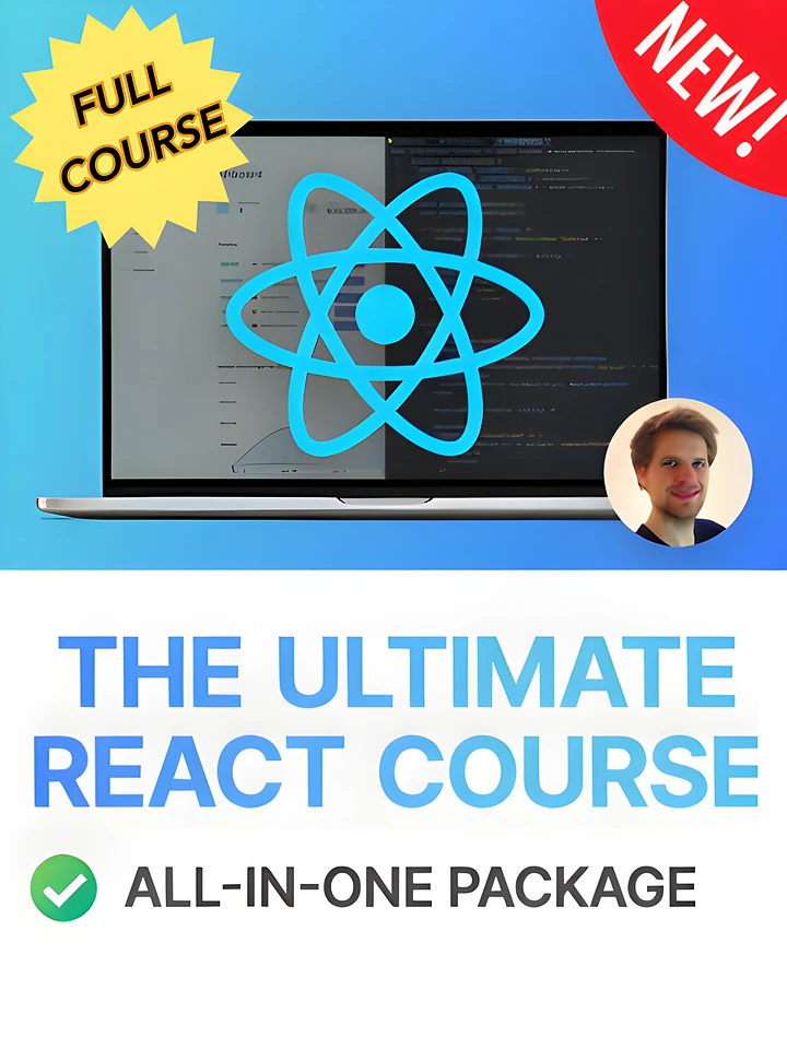 The Ultimate React Course 2024: React, Redux & More | Full Course product image (1)