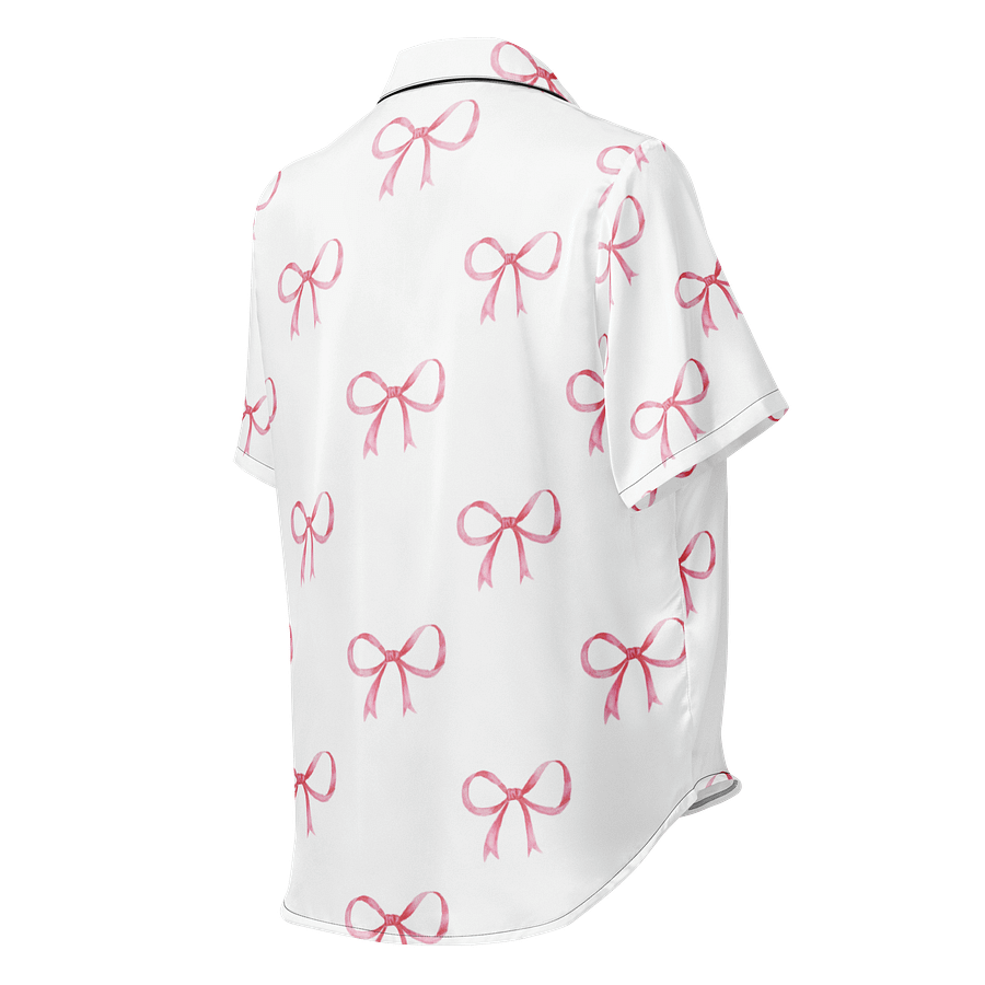 Chic Pink Bow Paradise Pajama Top product image (2)