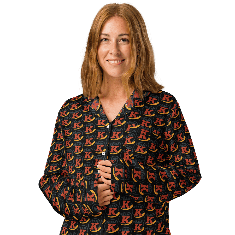 Team K 1950's Women's Long Sleeve Pajama Top product image (3)