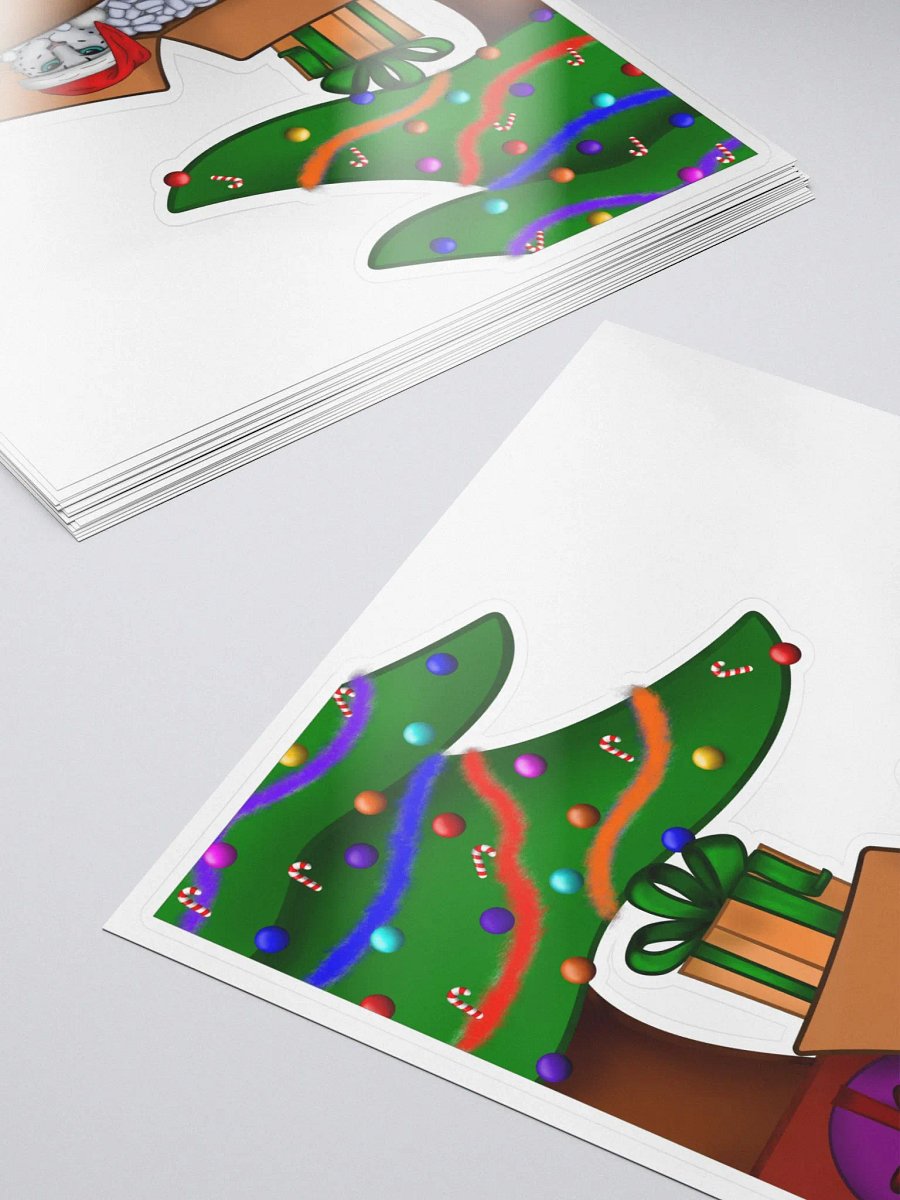 Grumpy xmas sticker product image (5)