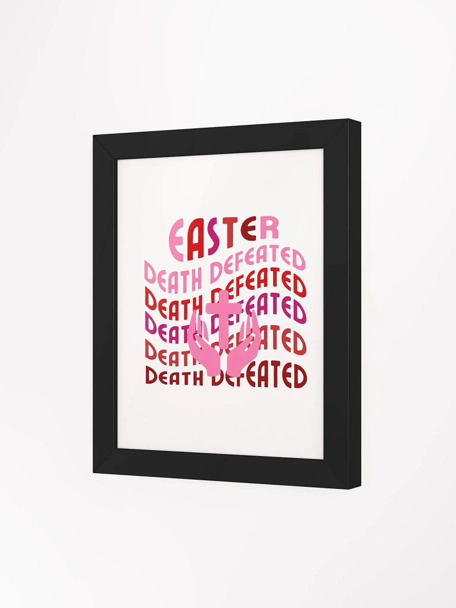 EASTER: Death Defeated Organic Frame Poster product image (3)