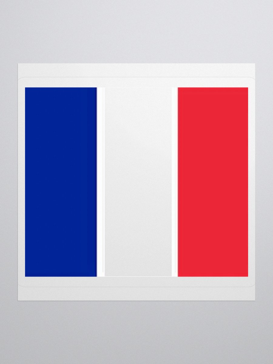 France Flag Sticker | Blue White Red Design | Durable Vinyl | 3 Sizes product image (3)