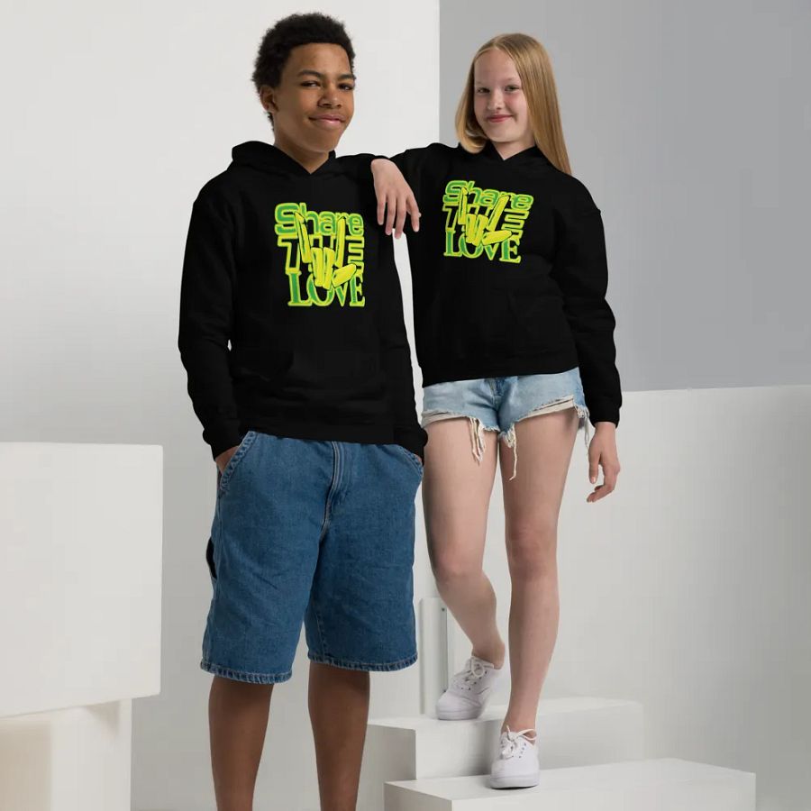 3D Share The Love Youth Hoodie product image (3)
