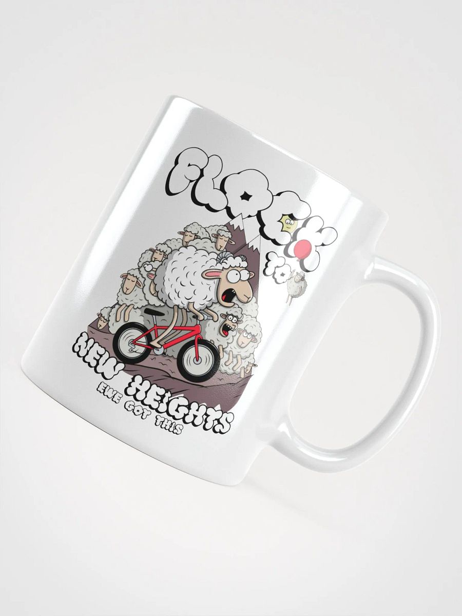 Flock to New Heights - Mug Cute Sheep Bike Design product image (10)