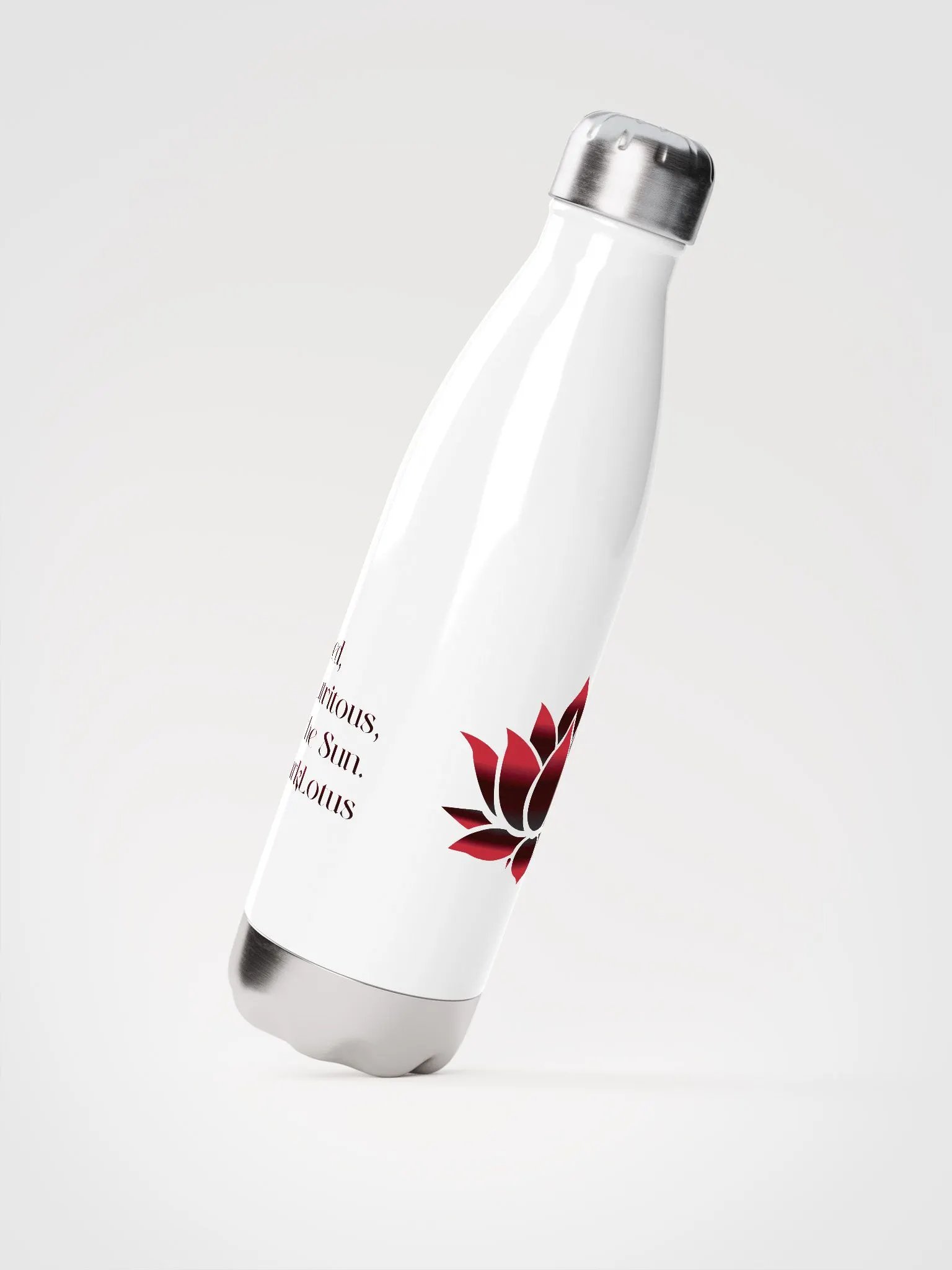 Logo with Tagline Water Bottle product image (2)