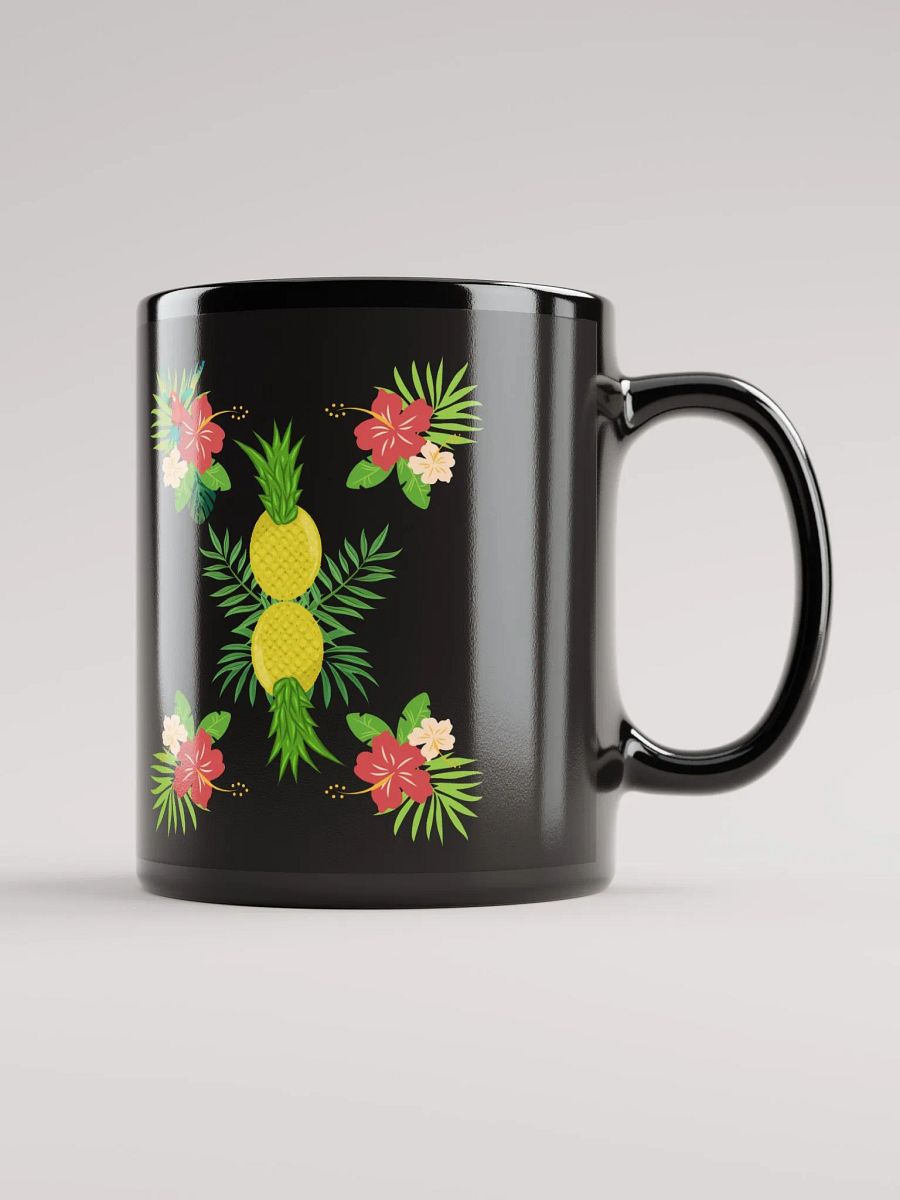Pineapple Paradise Pattern Design Black Mug product image (1)