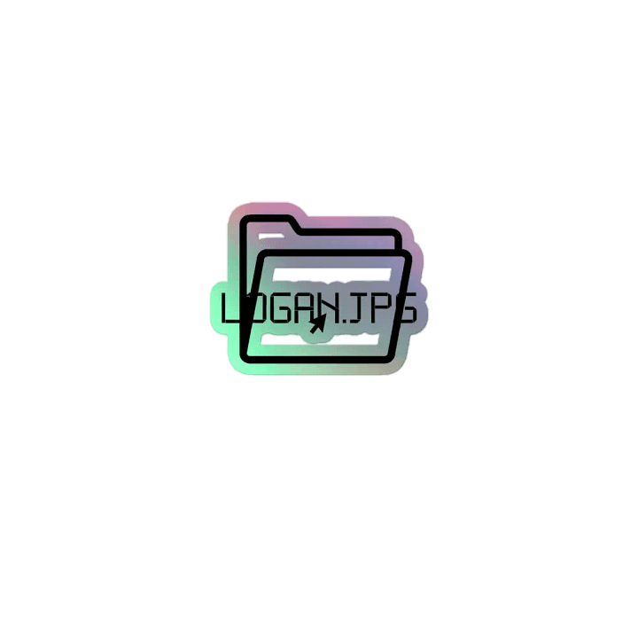 logandotjpg logo sticker product image (1)
