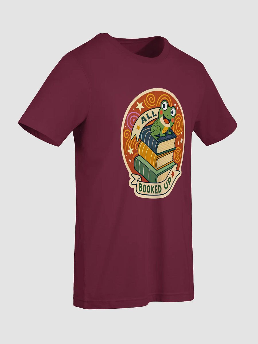 Whimsical Frog 'All Booked Up' T-Shirt product image (67)