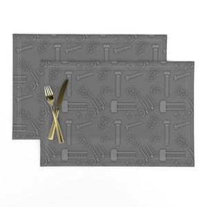 Seamless Pattern - Nuts and Bolts in Shades of Gray product image (9)