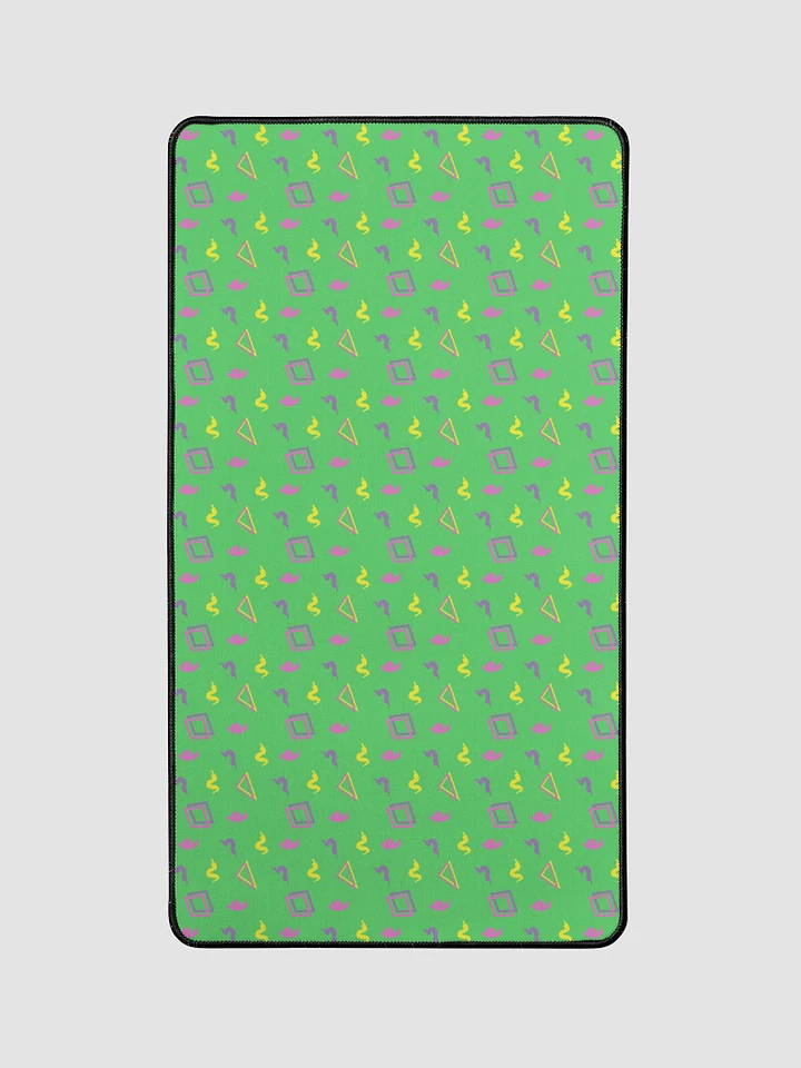 Oh Worm green pattern 12x22 desk mat product image (1)