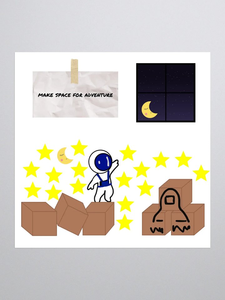 Make Space For Adventure Stickers product image (1)