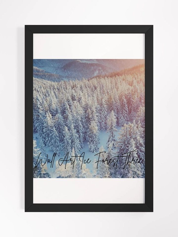 Art Ice Forest Framed High-Quality Matte Poster (in) product image (1)
