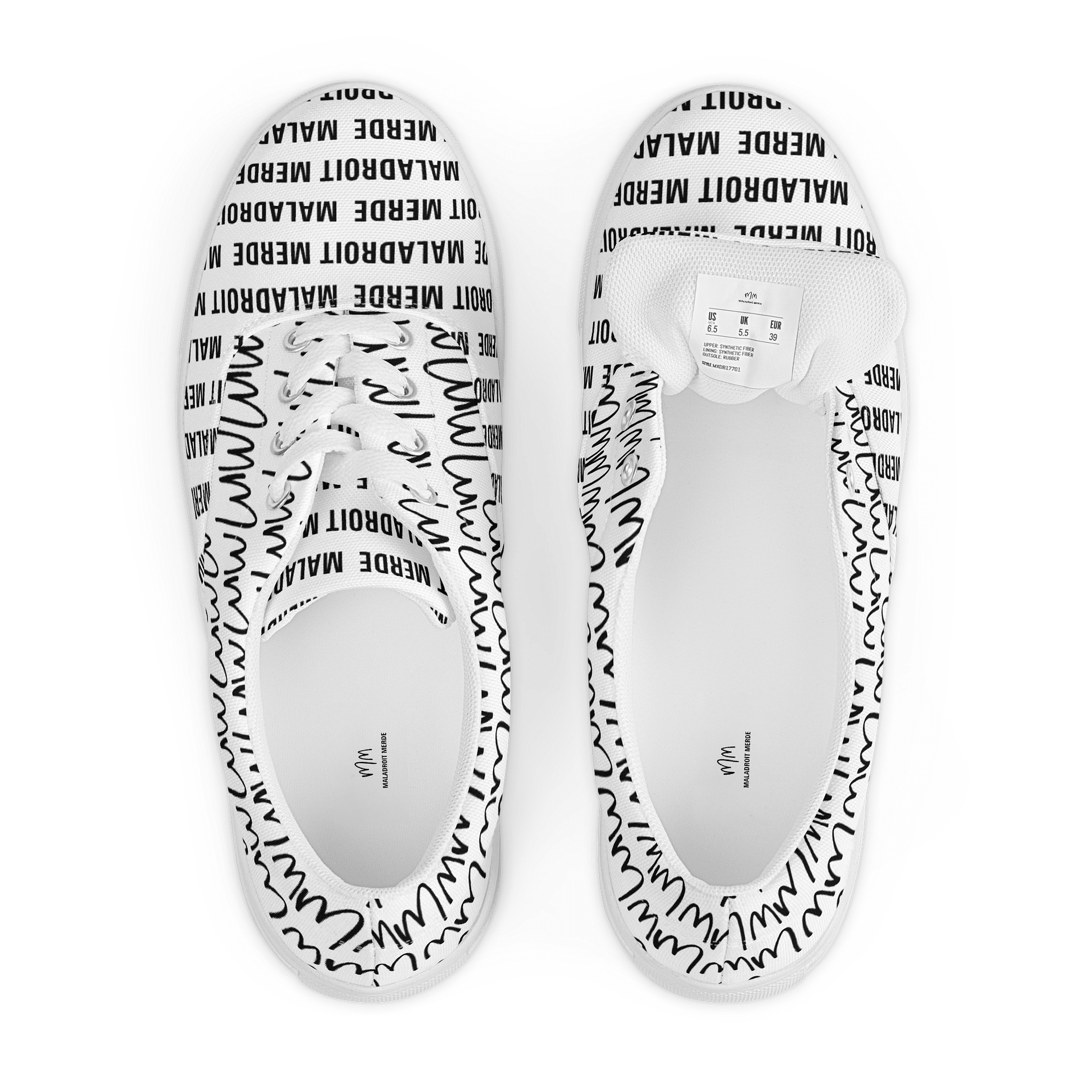 MALADROIT MERDE LACED UP CANVAS SHOES product image (6)