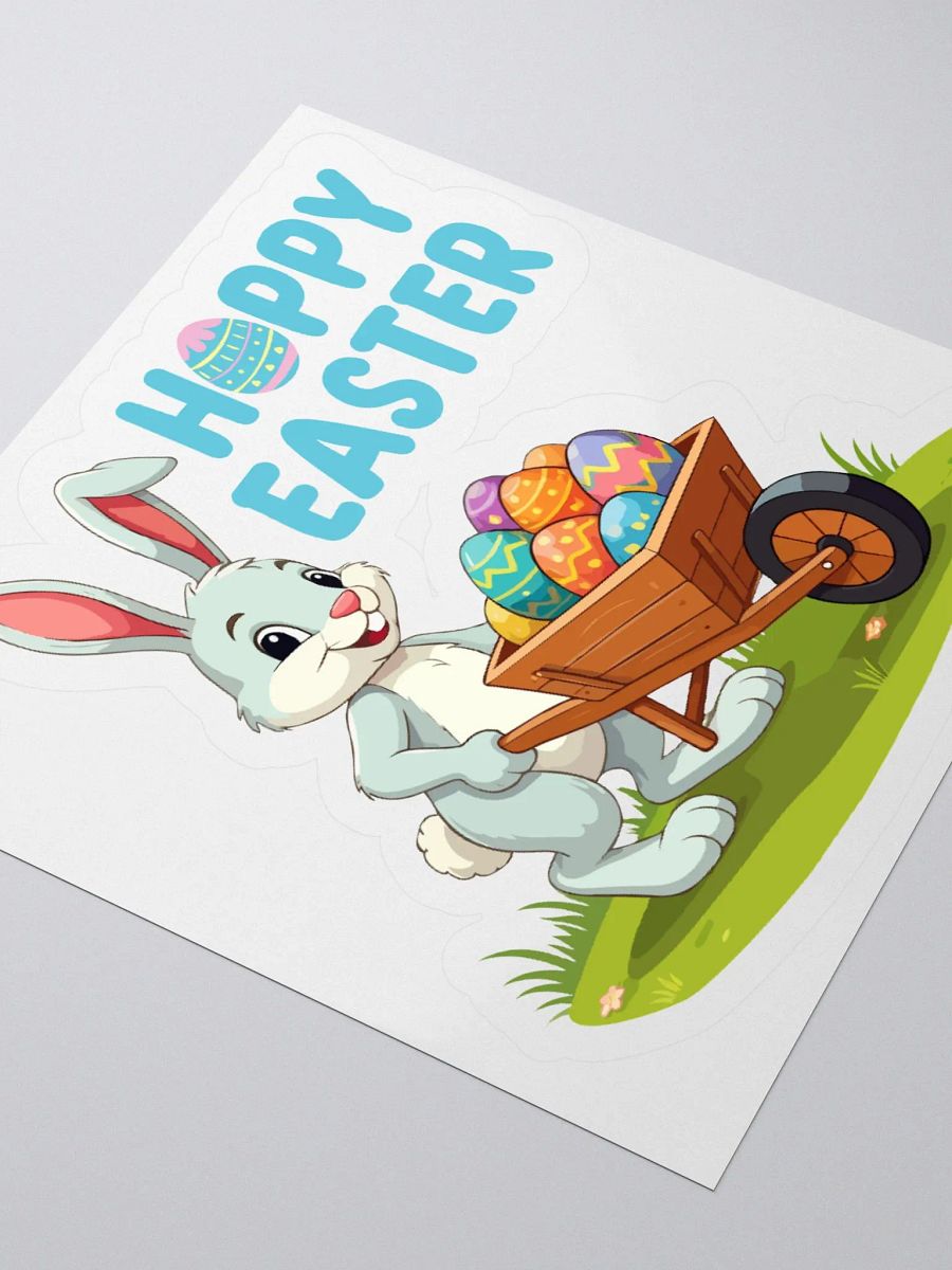 Hoppy Easter with Easter Bunny Sticker product image (3)