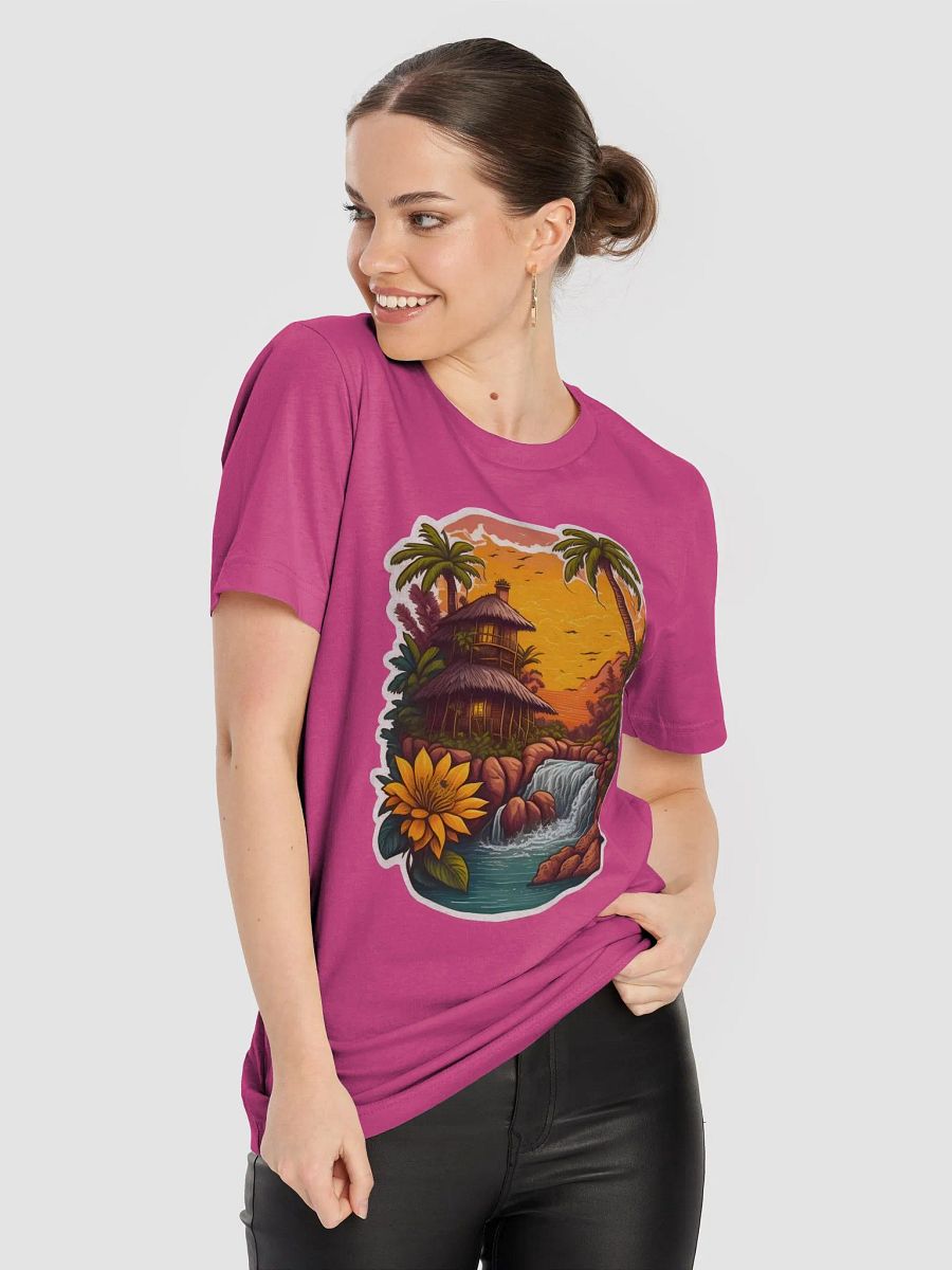 SunSet Fusion Logo Retro T-Shirt product image (4)