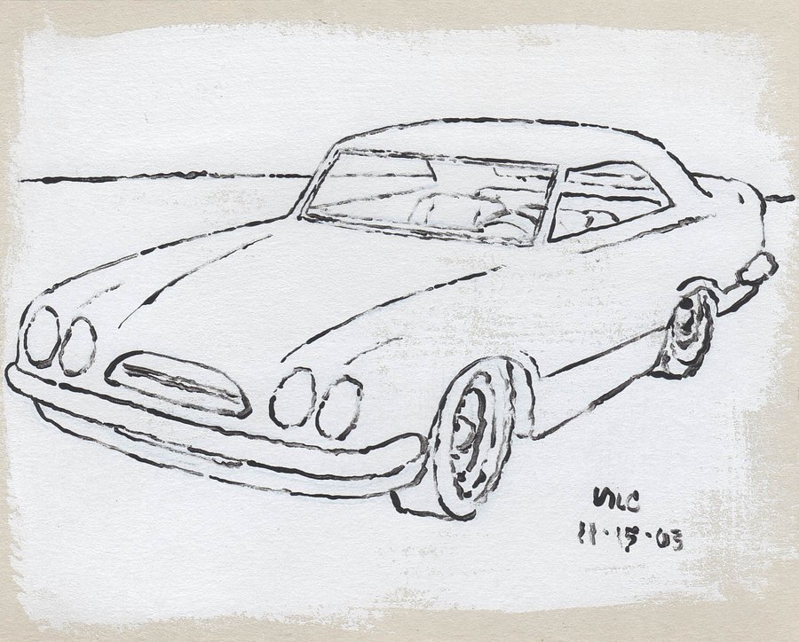 White Car #3 Print product image (1)