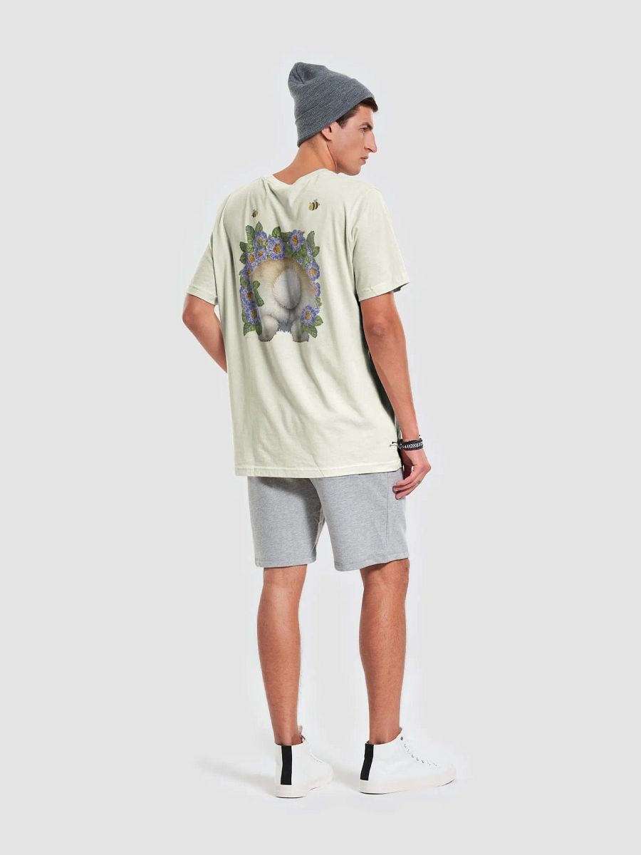 Garden Whispers: Bunny and the Primula Zebra Blues Tee | Bella+Canvas Supersoft, Double-Sided Design product image (7)