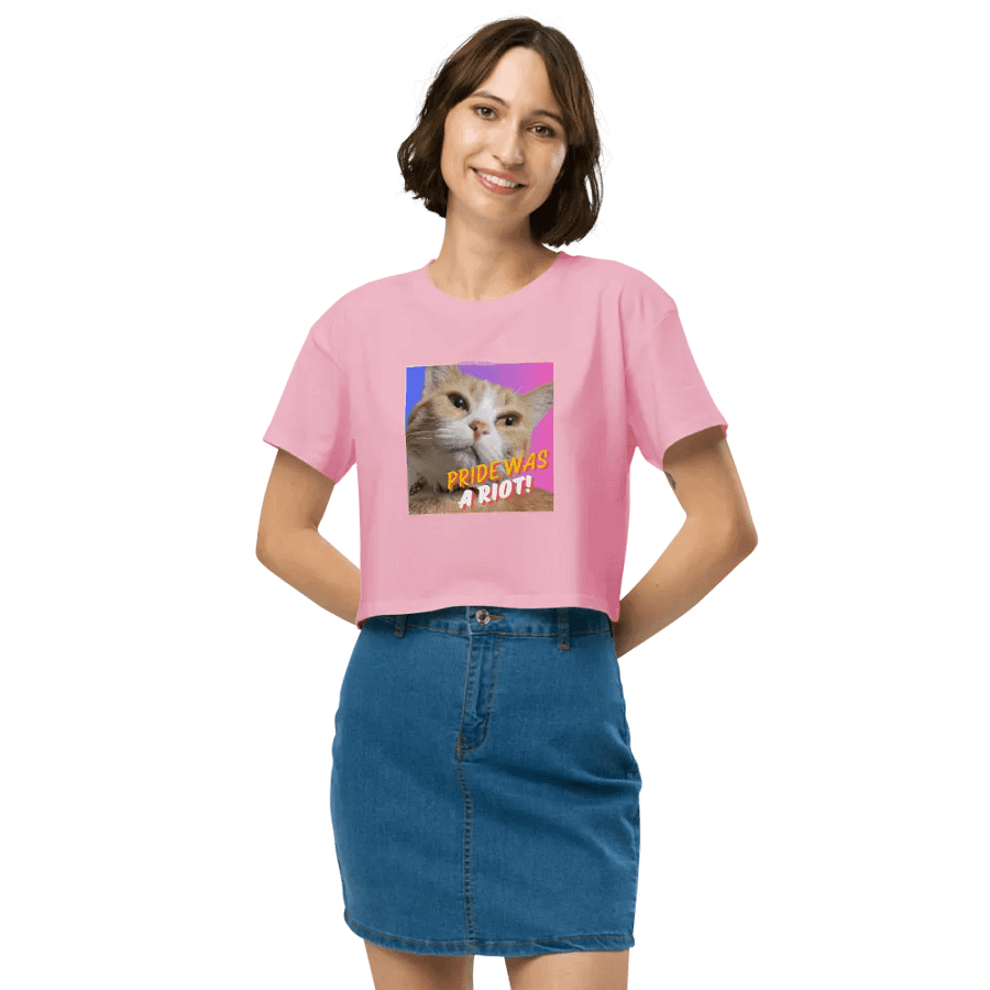 Moxie Bi-Pride Crop Top Tee product image (41)