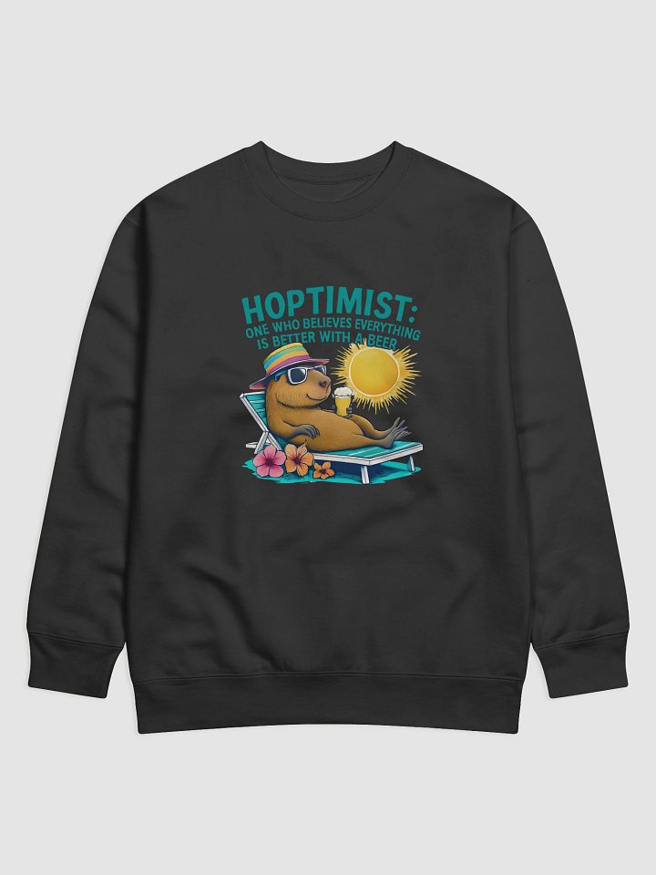 Hoptimist Premium Sweatshirt – Warmth with a Hoppy Outlook product image (2)