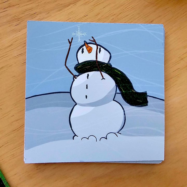 Winter Snowman Sticker product image (1)